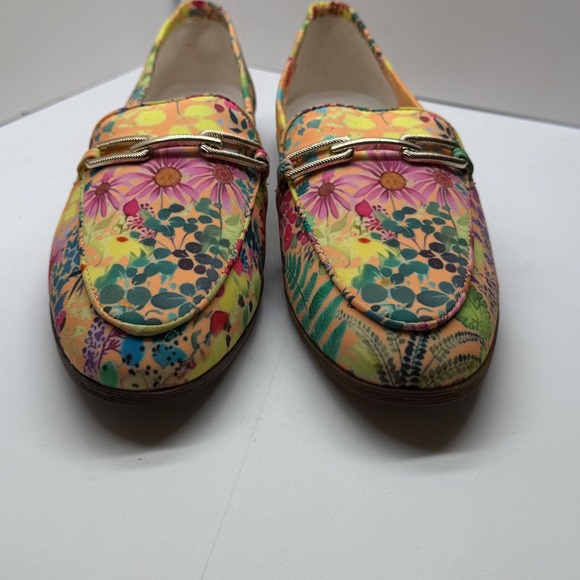 Franco Sarto Berola Floral Bit Loafers Womens 8.5M Multi Color Fabric BEROLA3 - Picture 2 of 11
